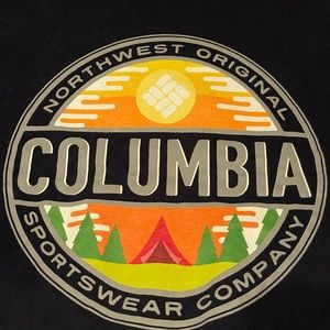 Columbia Brand Northwest sportswear company graphic tee M